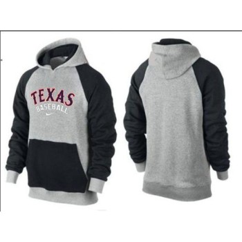 Texas Rangers Pullover Hoodie Grey & Black Texas Rangers Pullover Hoodie Grey & Black