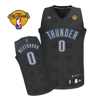 Thunder #0 Russell Westbrook Black Rhythm Fashion With Finals Patch Stitched NBA Jersey Thunder #0 Russell Westbrook Black Rhythm Fashion With Finals Patch Stitched NBA Jersey
