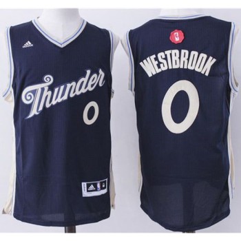 Thunder #0 Russell Westbrook Navy Blue 2015-2016 Christmas Day Stitched NBA Jersey Thunder #0 Russell Westbrook Navy Blue 2015-2016 Christmas Day Stitched NBA Jersey