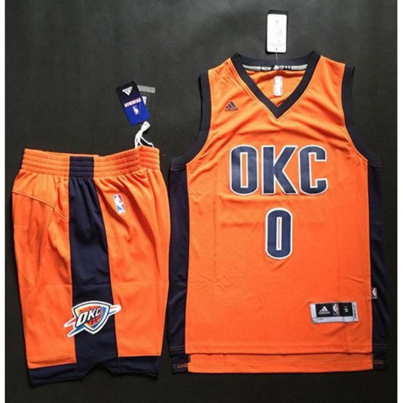 Thunder #0 Russell Westbrook Orange Alternate A Set Stitched NBA Jersey Thunder #0 Russell Westbrook Orange Alternate A Set Stitched NBA Jersey
