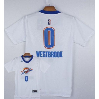 Thunder #0 Russell Westbrook White Pride Stitched NBA Jersey Thunder #0 Russell Westbrook White Pride Stitched NBA Jersey