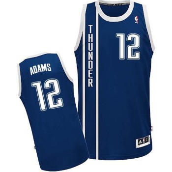 Thunder #12 Steven Adams Blue Alternate Stitched NBA Jersey Thunder #12 Steven Adams Blue Alternate Stitched NBA Jersey