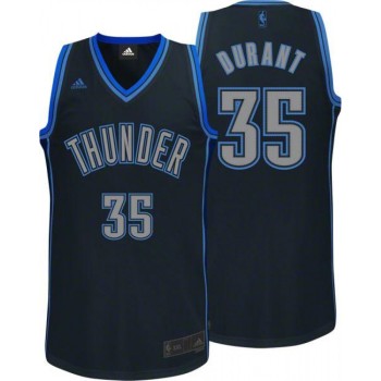 Thunder #35 Kevin Durant Black Graystone Fashion Stitched NBA Jersey Thunder #35 Kevin Durant Black Graystone Fashion Stitched NBA Jersey