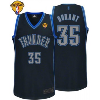 Thunder #35 Kevin Durant Black Graystone Fashion With Finals Patch Stitched NBA Jersey Thunder #35 Kevin Durant Black Graystone Fashion With Finals Patch Stitched NBA Jersey