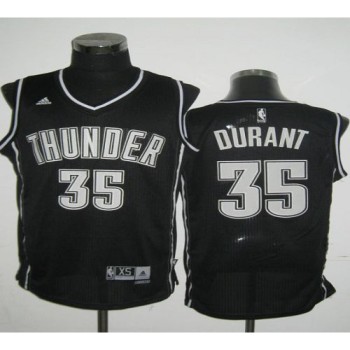Thunder #35 Kevin Durant Black Shadow Stitched NBA Jersey Thunder #35 Kevin Durant Black Shadow Stitched NBA Jersey