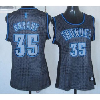 Thunder #35 Kevin Durant Black Women's Rhythm Fashion Stitched NBA Jersey Thunder #35 Kevin Durant Black Women's Rhythm Fashion Stitched NBA Jersey