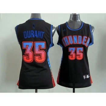 Thunder #35 Kevin Durant Black Women's Vibe Stitched NBA Jersey Thunder #35 Kevin Durant Black Women's Vibe Stitched NBA Jersey