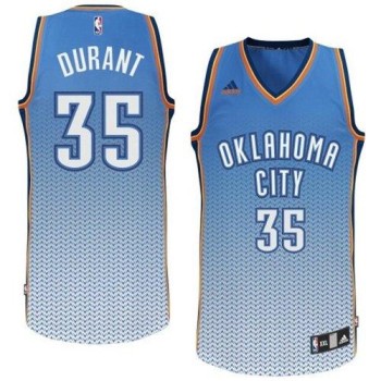 Thunder #35 Kevin Durant Blue Resonate Fashion Swingman Stitched NBA Jersey Thunder #35 Kevin Durant Blue Resonate Fashion Swingman Stitched NBA Jersey