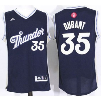 Thunder #35 Kevin Durant Navy Blue 2015-2016 Christmas Day Stitched NBA Jersey Thunder #35 Kevin Durant Navy Blue 2015-2016 Christmas Day Stitched NBA Jersey