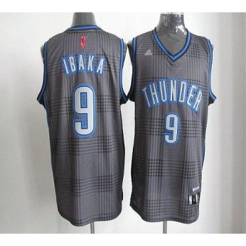 Thunder #9 Serge Ibaka Black Rhythm Fashion Stitched NBA Jersey Thunder #9 Serge Ibaka Black Rhythm Fashion Stitched NBA Jersey
