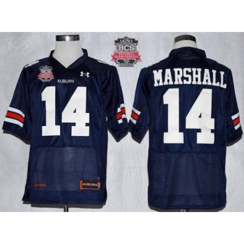 Tigers #14 Nick Marshall Blue 2014 BCS Bowl Patch Stitched NCAA Jersey Tigers #14 Nick Marshall Blue 2014 BCS Bowl Patch Stitched NCAA Jersey