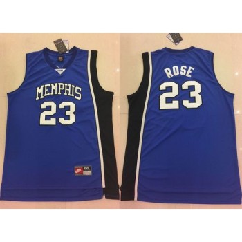 Tigers #23 Derrick Rose Blue Basketball Stitched NCAA Jersey Tigers #23 Derrick Rose Blue Basketball Stitched NCAA Jersey