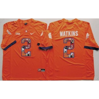Tigers #2 Sammy Watkins Orange Player Fashion Stitched NCAA Jersey