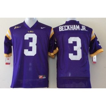Tigers #3 Odell Beckham Jr Purple Stitched Youth NCAA Jersey Tigers #3 Odell Beckham Jr Purple Stitched Youth NCAA Jersey