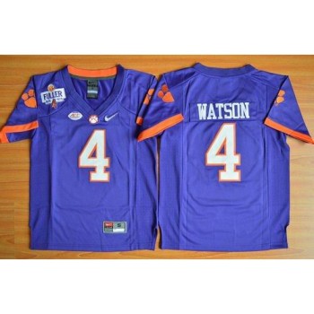 Tigers #4 Deshaun Watson Purple 2016 National Championship Stitched Youth NCAA Jersey Tigers #4 Deshaun Watson Purple 2016 National Championship Stitched Youth NCAA Jersey