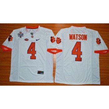 Tigers #4 Deshaun Watson White 1975-1978 Fuller Stitched NCAA Jersey Tigers #4 Deshaun Watson White 1975-1978 Fuller Stitched NCAA Jersey