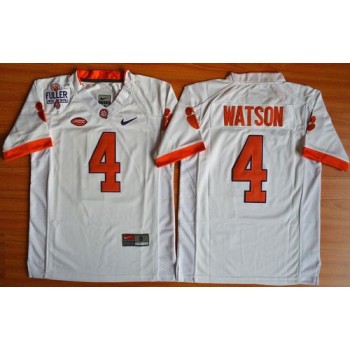 Tigers #4 Deshaun Watson White 1975-1978 Fuller Stitched Youth NCAA Jersey Tigers #4 Deshaun Watson White 1975-1978 Fuller Stitched Youth NCAA Jersey