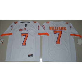 Tigers #7 Mike Williams White Limited Stitched NCAA Jersey Tigers #7 Mike Williams White Limited Stitched NCAA Jersey