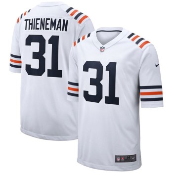 Men's Chicago Bears #31 Dillon Thieneman White 2026 NFL Draft Game Jersey