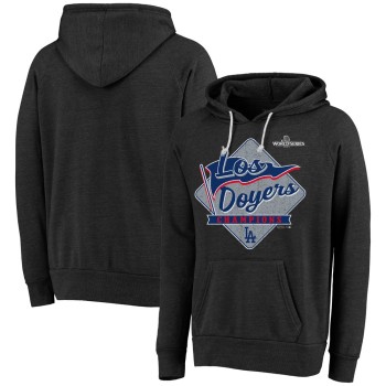 Men's Los Angeles Dodgers Threads Black 2024 World Series Champions Hoodie Men's Los Angeles Dodgers Threads Black 2024 World Series Champions Hoodie