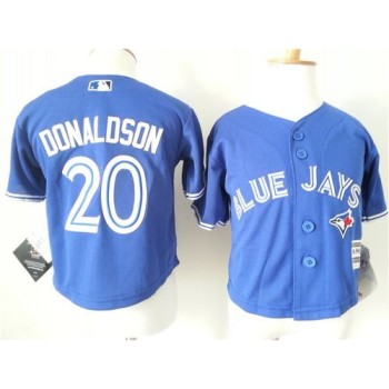 Toddler Blue Jays #20 Josh Donaldson Blue Cool Base Stitched MLB Jersey Toddler Blue Jays #20 Josh Donaldson Blue Cool Base Stitched MLB Jersey