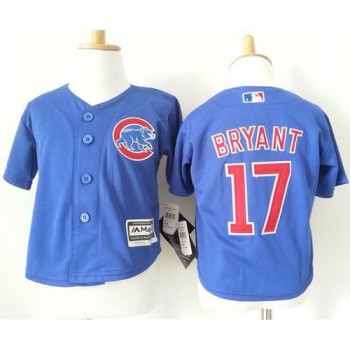 Toddler Cubs #17 Kris Bryant Blue Cool Base Stitched MLB Jersey Toddler Cubs #17 Kris Bryant Blue Cool Base Stitched MLB Jersey