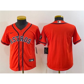 Toddler Houston Astros Blank Orange With Patch Stitched Baseball Jersey Toddler Houston Astros Blank Orange With Patch Stitched Baseball Jersey