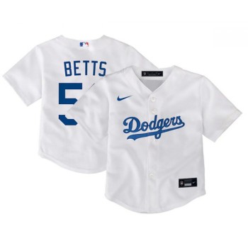 Toddler Los Angeles Dodgers #50 Mookie Betts White Stitched Baseball Jersey Toddler Los Angeles Dodgers #50 Mookie Betts White Stitched Baseball Jersey