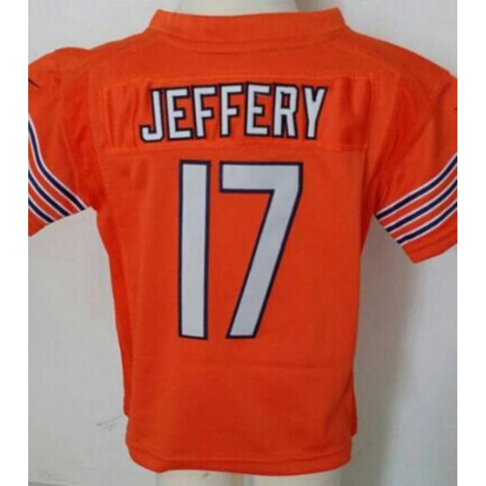 Toddler Bears #17 Alshon Jeffery Orange Alternate Stitched NFL Elite Jersey
