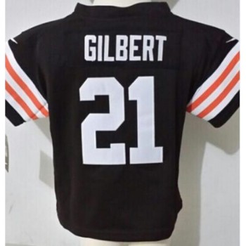 Toddler Browns #21 Justin Gilbert Brown Team Color Stitched NFL Elite Jersey Toddler Browns #21 Justin Gilbert Brown Team Color Stitched NFL Elite Jersey