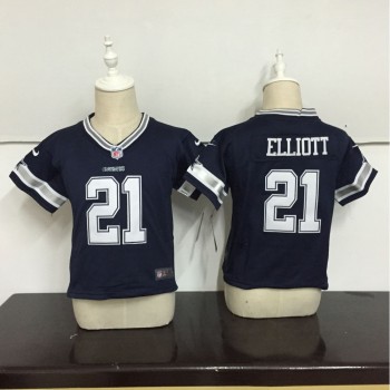 Toddler Dallas Cowboys #21 Ezekiel Elliott Blue Stitched NFL Jersey Toddler Dallas Cowboys #21 Ezekiel Elliott Blue Stitched NFL Jersey
