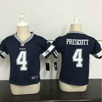 Toddler Dallas Cowboys #4 Dak Prescott Navy Blue Team Color Stitched NFL Jersey Toddler Dallas Cowboys #4 Dak Prescott Navy Blue Team Color Stitched NFL Jersey