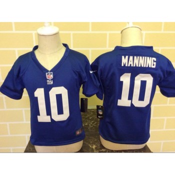 Toddler New York Giants #10 Eli Manning Blue Stitched NFL Jersey Toddler New York Giants #10 Eli Manning Blue Stitched NFL Jersey