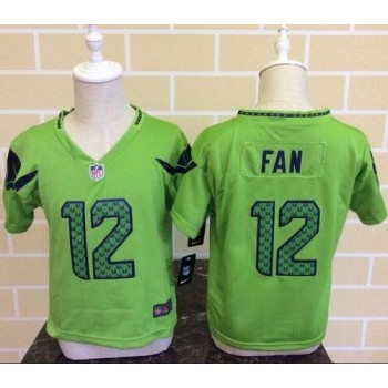 Toddler Seahawks #12 Fan Green Alternate Stitched NFL Elite Jersey Toddler Seahawks #12 Fan Green Alternate Stitched NFL Elite Jersey