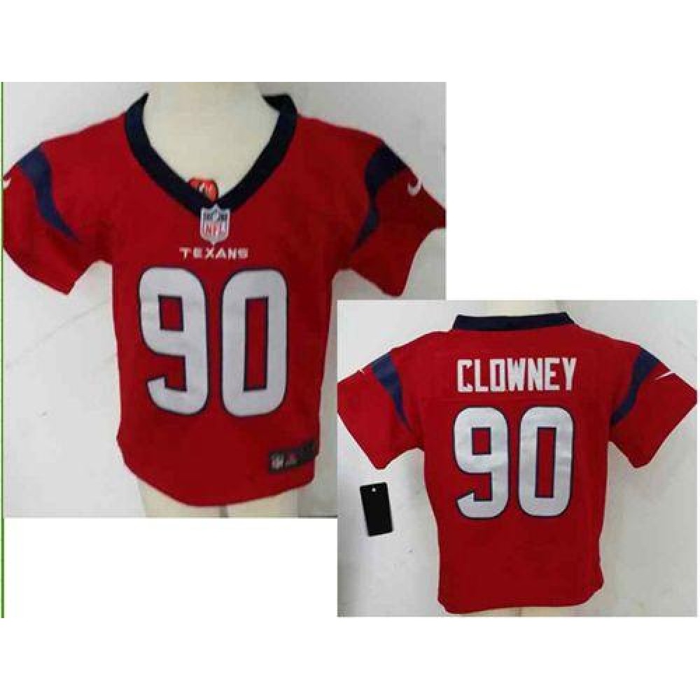 Toddler Texans #90 Jadeveon Clowney Red Alternate Stitched NFL Elite Jersey