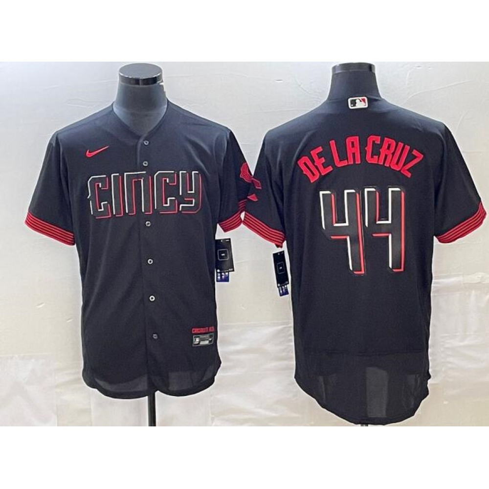 Toddlers Cincinnati Reds #44 Elly De La Cruz 2023 City Connect Flex Base Stitched Baseball Jersey