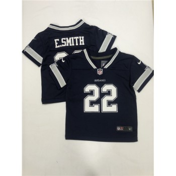 Toddlers Dallas Cowboys #22 Emmitt Smith Navy Vapor Limited Stitched Jersey Toddlers Dallas Cowboys #22 Emmitt Smith Navy Vapor Limited Stitched Jersey