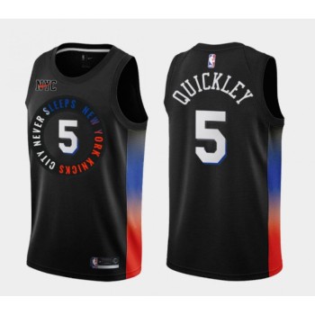Toddlers Knicks #5 Immanuel Quickley Stitched NBA Jersey Toddlers Knicks #5 Immanuel Quickley Stitched NBA Jersey