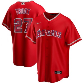 Toddlers Los Angeles Angels #27 Mike Trout Red Cool Base Stitched MLB Jersey Toddlers Los Angeles Angels #27 Mike Trout Red Cool Base Stitched MLB Jersey