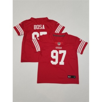 Toddlers San Francisco 49ers #97 Nick Bosa Red Vapor Untouchable Stitched Football Jersey Toddlers San Francisco 49ers #97 Nick Bosa Red Vapor Untouchable Stitched Football Jersey