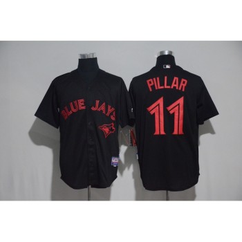Toronto Blue Jays #11 Kevin Pillar Black Strip Stitched MLB Jersey Toronto Blue Jays #11 Kevin Pillar Black Strip Stitched MLB Jersey