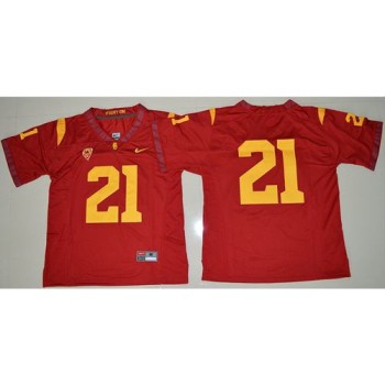 Trojans #21 Adoree'Jackson Red Limited Stitched NCAA Jersey