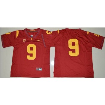Trojans #9 JuJu Smith-Schuster Red PAC-12 C Patch Stitched NCAA Jersey Trojans #9 JuJu Smith-Schuster Red PAC-12 C Patch Stitched NCAA Jersey