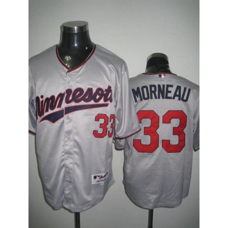 Twins #33 Justin Morneau Stitched Grey MLB Jersey Twins #33 Justin Morneau Stitched Grey MLB Jersey