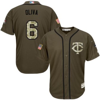 Twins #6 Tony Oliva Green Salute to Service Stitched MLB Jersey Twins #6 Tony Oliva Green Salute to Service Stitched MLB Jersey