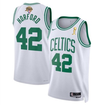 Men's Boston Celtics #42 Al Horford White 2024 Finals Champions Association Edition Stitched Basketball Jersey Men's Boston Celtics #42 Al Horford White 2024 Finals Champions Association Edition Stitched Basketball Jersey
