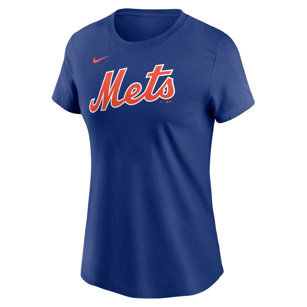 Women's New York Mets #22 Juan Soto Royal Fuse Name & Number T-Shirt Women's New York Mets #22 Juan Soto Royal Fuse Name & Number T-Shirt