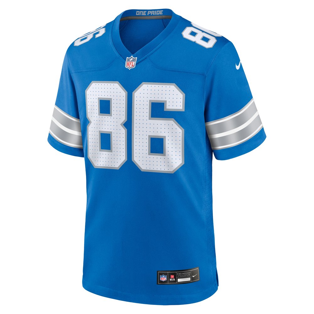 Men's Detroit Lions Sean McKeon  Blue Game Jersey Men's Detroit Lions Sean McKeon  Blue Game Jersey