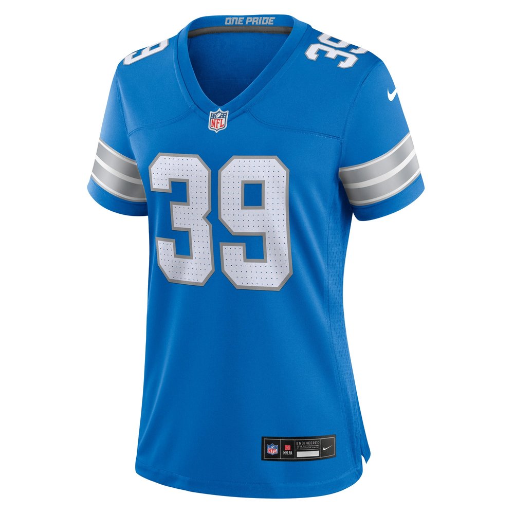 Women's Detroit Lions Morice Norris  Blue Game Jersey Women's Detroit Lions Morice Norris  Blue Game Jersey