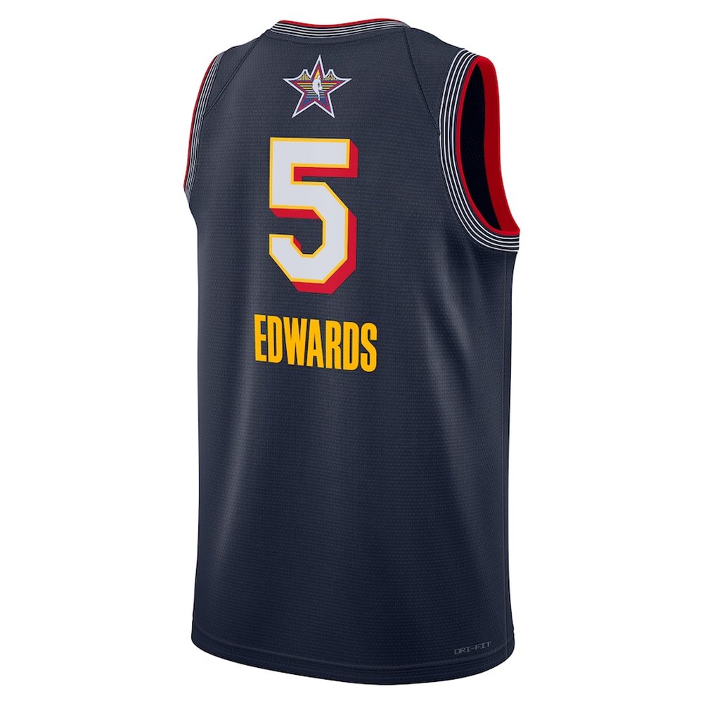 Unisex #5 Anthony Edwards Navy 2025 NBA All-Star Game Swingman Player Jersey Unisex #5 Anthony Edwards Navy 2025 NBA All-Star Game Swingman Player Jersey